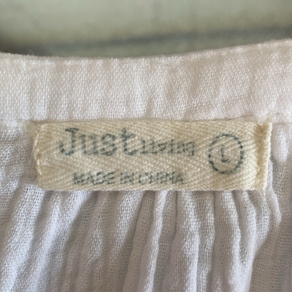 Just Living White Boho Top - Picture 7 of 15
